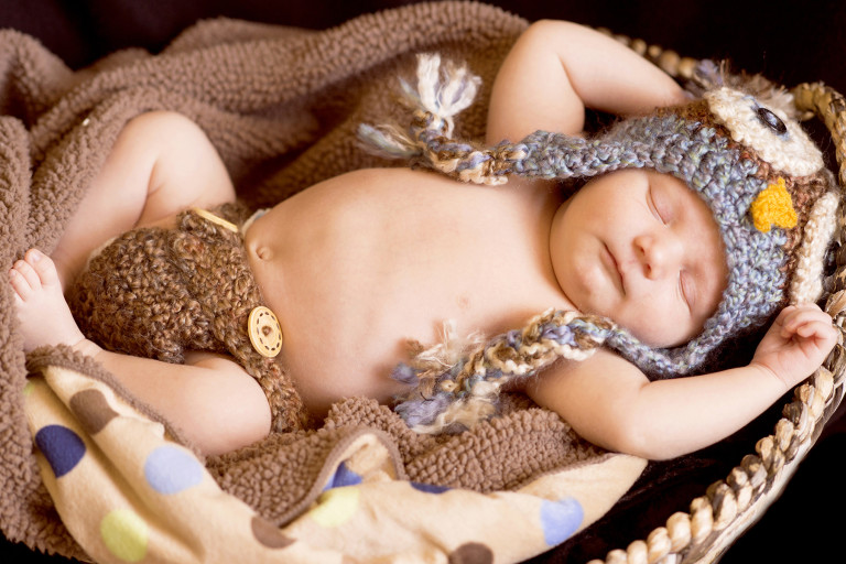 Newborn Pictures sleeping baby tarzan