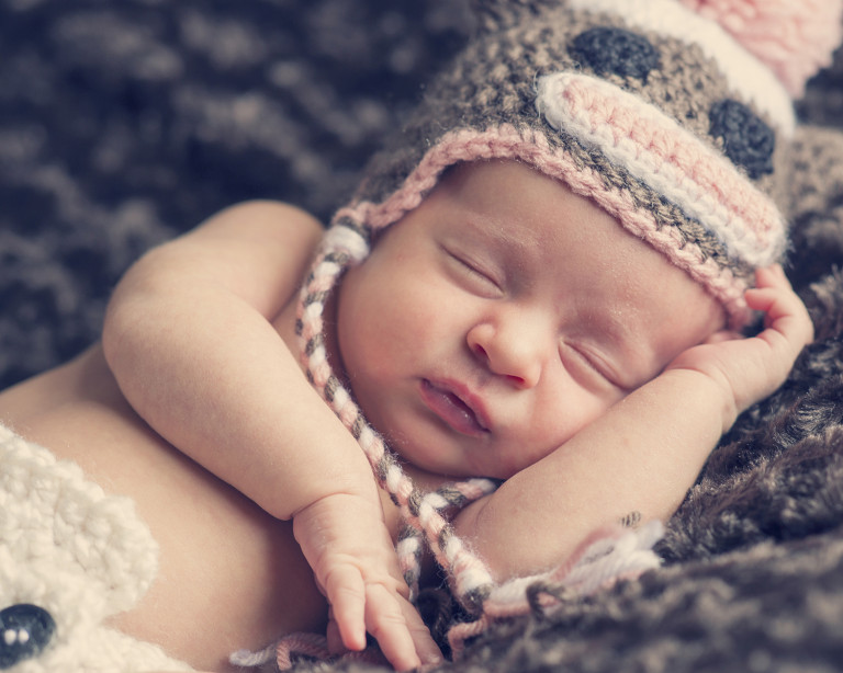 Newborn Pictures concerned baby sleeping
