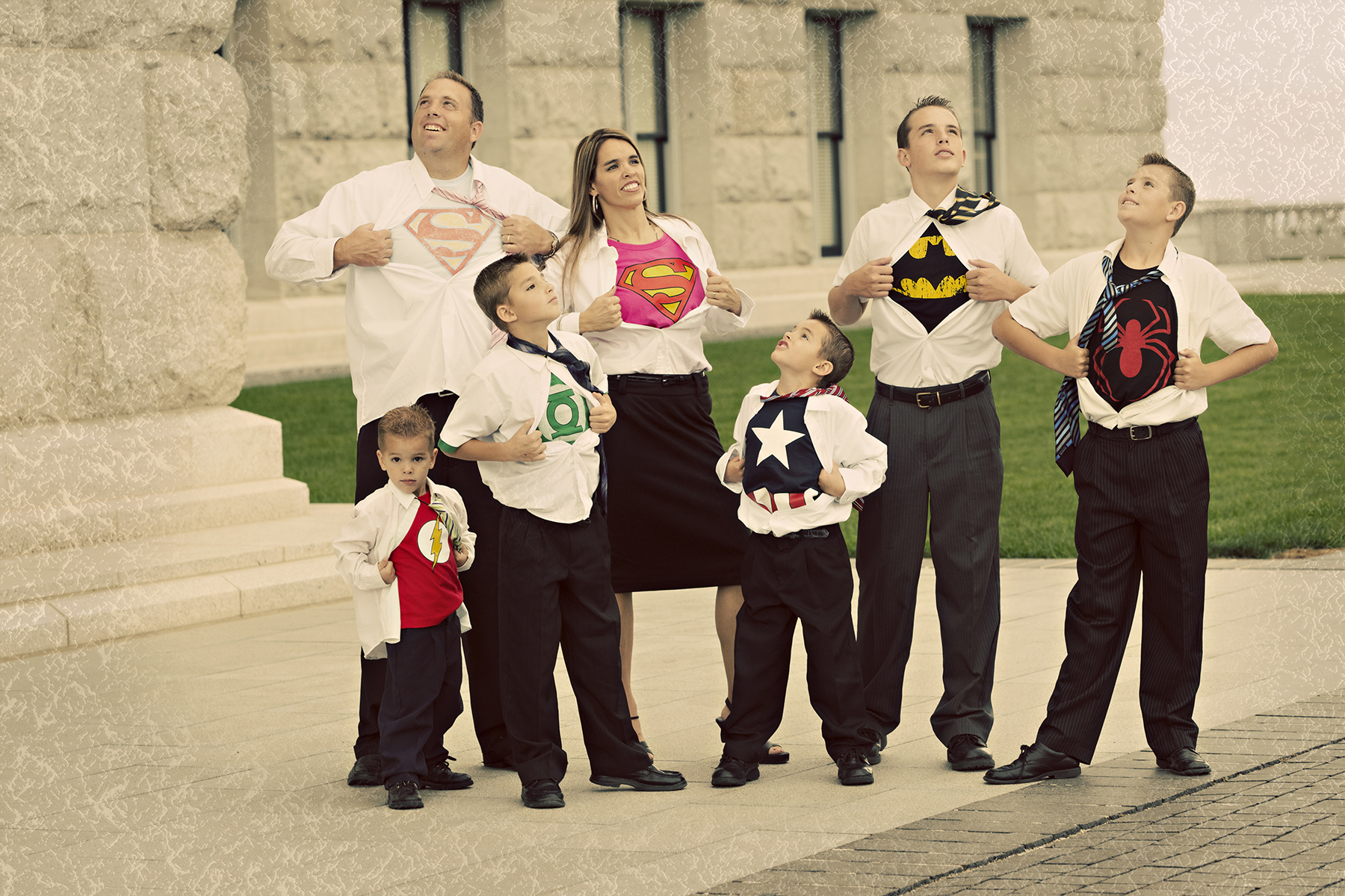 Utah Superhero Family Photos awesome fun